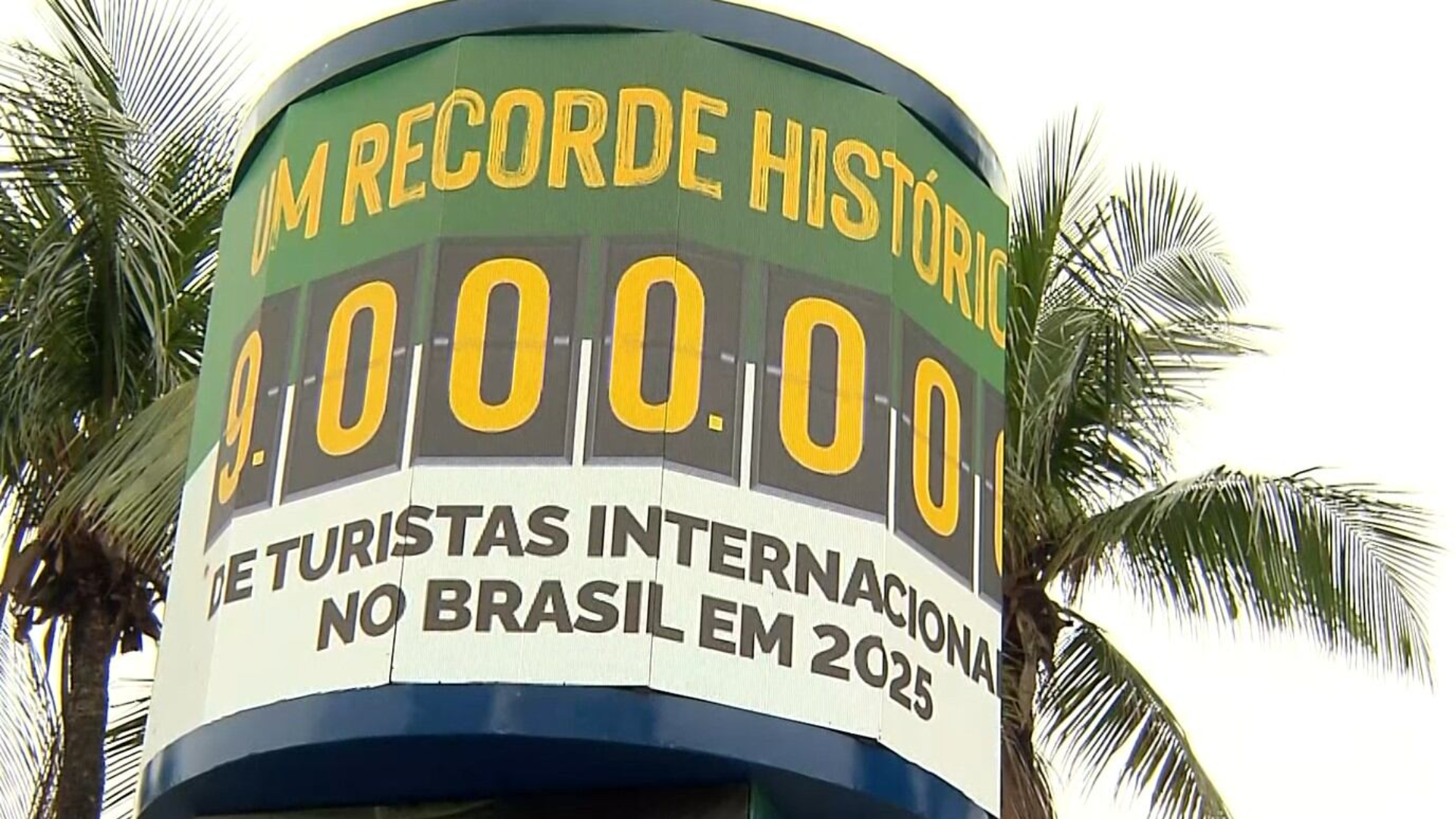Turistômetro em Copacabana: Brasil atinge marca histórica de 9 milhões de estrangeiros em 2025