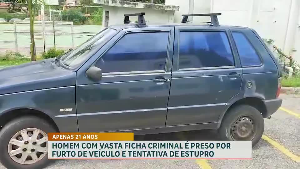 Homem é preso suspeito de furtar carro e fugir de abordagem na região do Barreiro, em BH