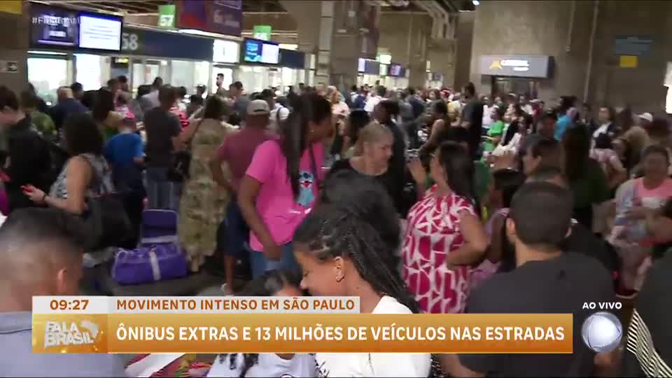 Terminais rodoviários de São Paulo esperam mais de um milhão de passageiros no fim do ano