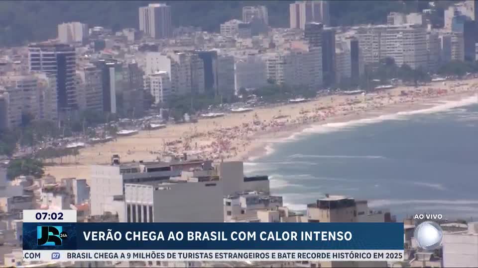 Verão chega ao Brasil com temperaturas acima da média