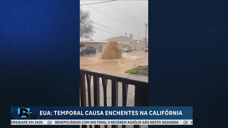 Temporal causa enchentes e inundações na Califórnia, nos EUA