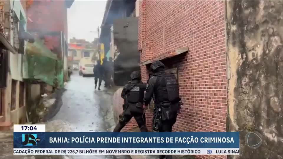 Polícia faz operação contra célula do Comando Vermelho em Salvador (BA)