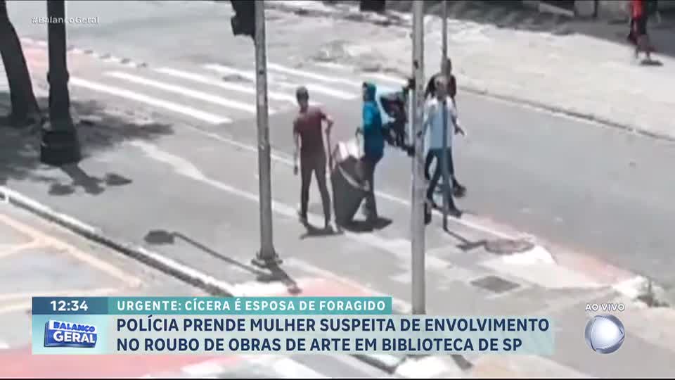 Polícia prende mulher suspeita de envolvimento no roubo de obras de arte em biblioteca de SP