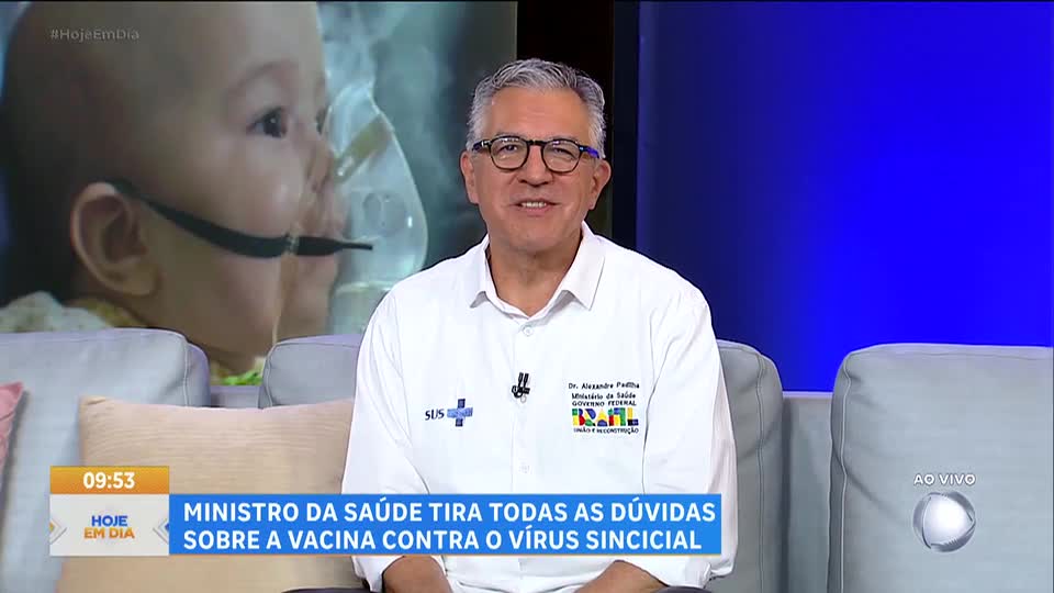 Ministro da Saúde Alexandre Padilha tira dúvidas sobre vacina contra bronquiolite