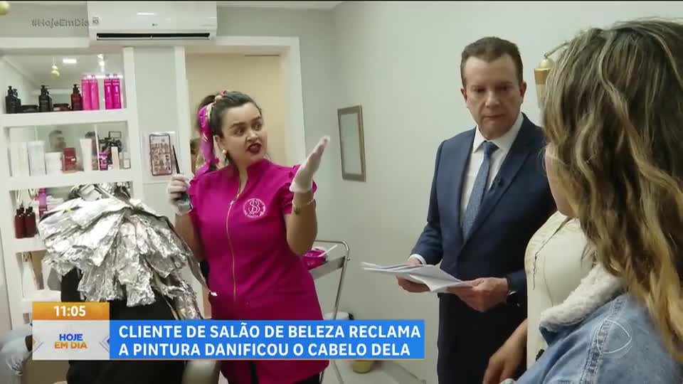 Patrulha do Consumidor: Jovem perde parte do cabelo após procedimento em salão de beleza