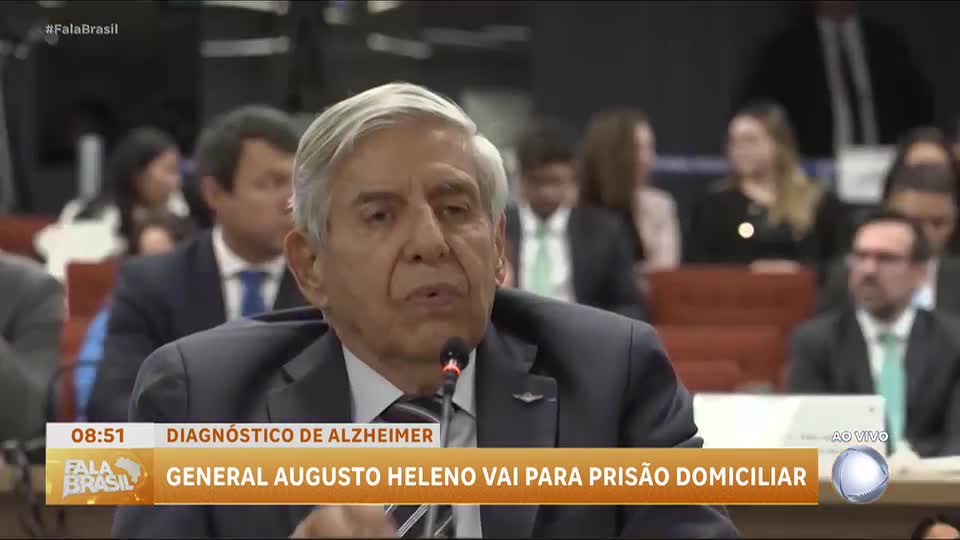 Ex-ministro Augusto Heleno é liberado para prisão domiciliar