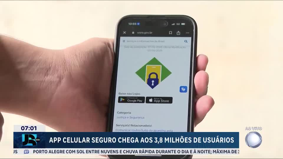 Aplicativo Celular Seguro completa dois anos com 3,8 milhões de usuários