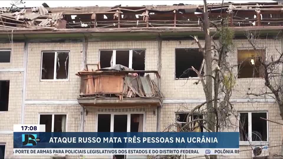 Ataque russo mata três pessoas na Ucrânia