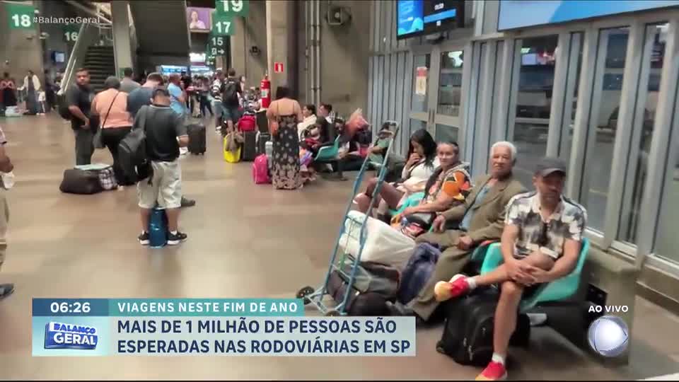 Festas de fim de ano movimentam as rodoviárias de São Paulo