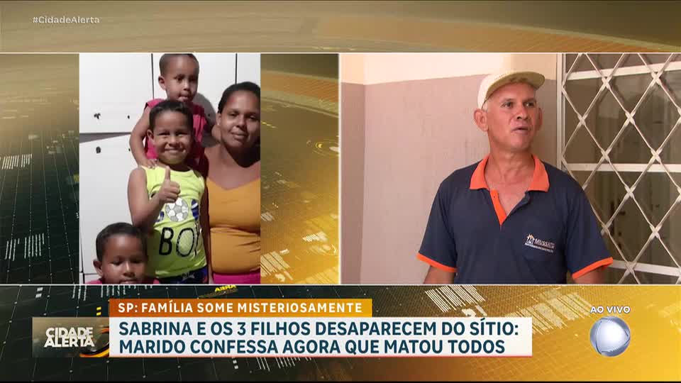 Homem confessa matar companheira e três filhos após cinco dias de buscas em Jaboticabal (SP)