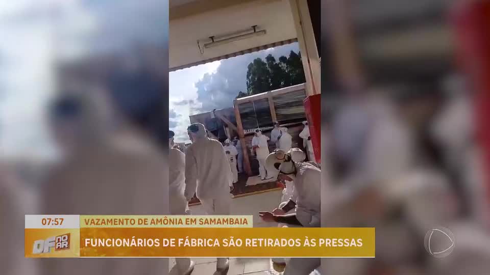 Vazamento de amônia em fábrica mobiliza bombeiros em Samambaia (DF)