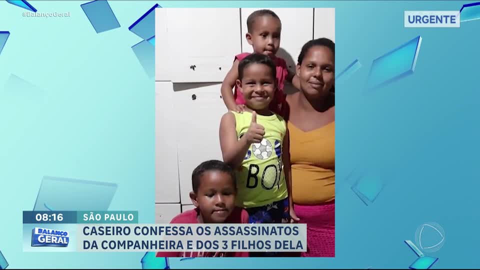 Caseiro confessa assassinato de mulher e filhos em Jaboticabal (SP)