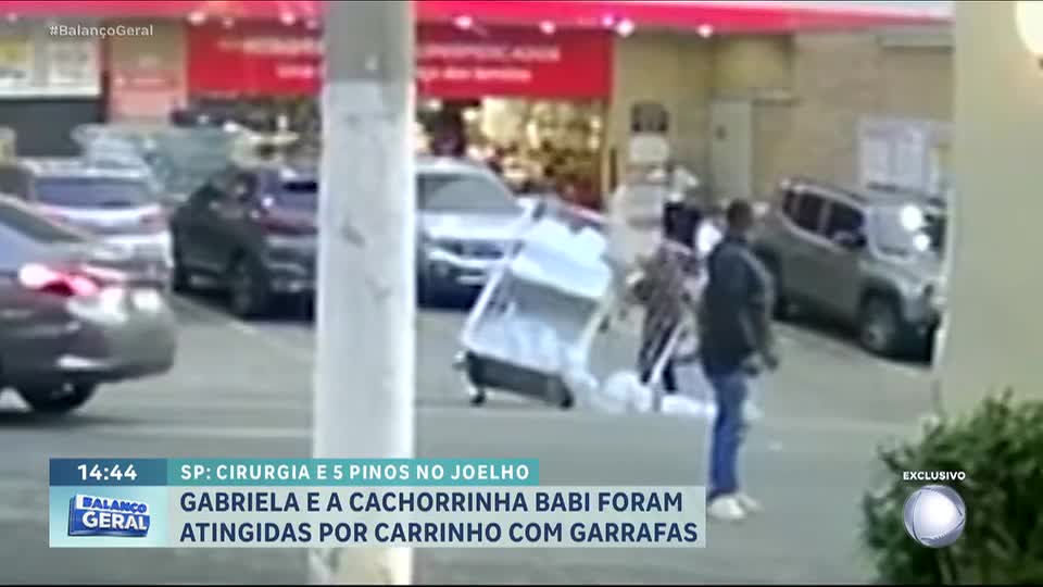 Mulher e cachorra são atingidas por carrinho carregado com garrafas d’água na zona sul de São Paulo