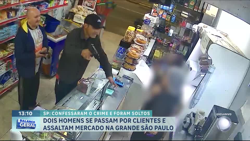 Assalto a mercado deixa funcionária em choque em Carapicuíba, Grande SP