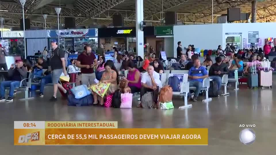 Rodoviária Interestadual de Brasília prevê 55,5 mil passageiros no feriado de Natal