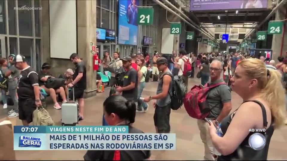 Rodoviárias de São Paulo esperam 1 milhão de passageiros no Natal