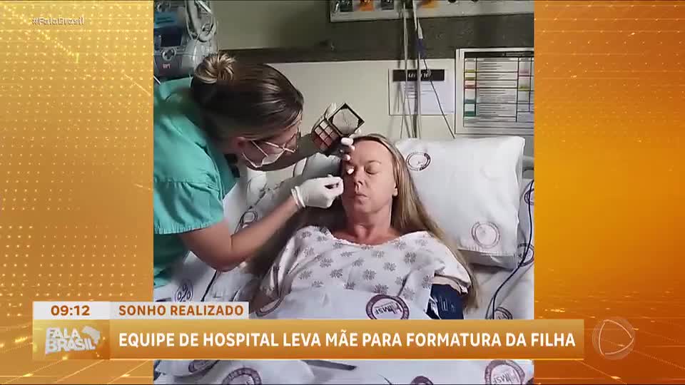 Mãe com câncer realiza sonho e assiste à formatura da filha em Santa Catarina
