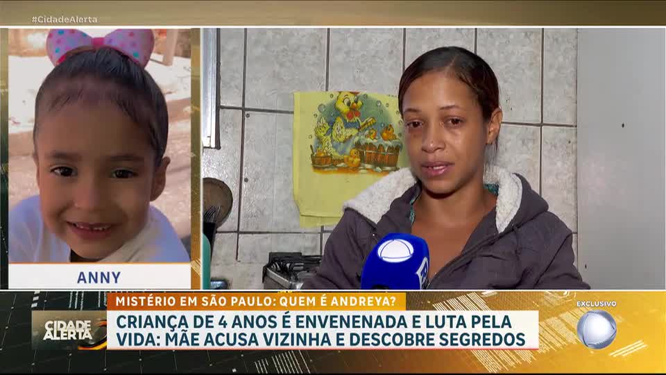 Criança de quatro anos é internada após suspeita de envenenamento; mãe acusa vizinha