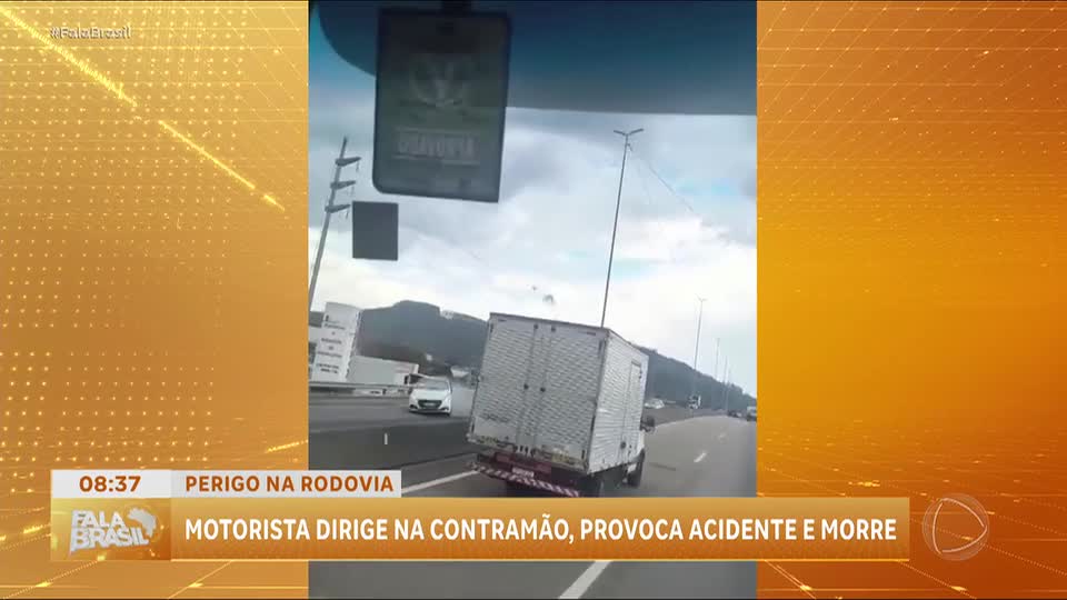 Motorista morre após dirigir na contramão em rodovia de SC