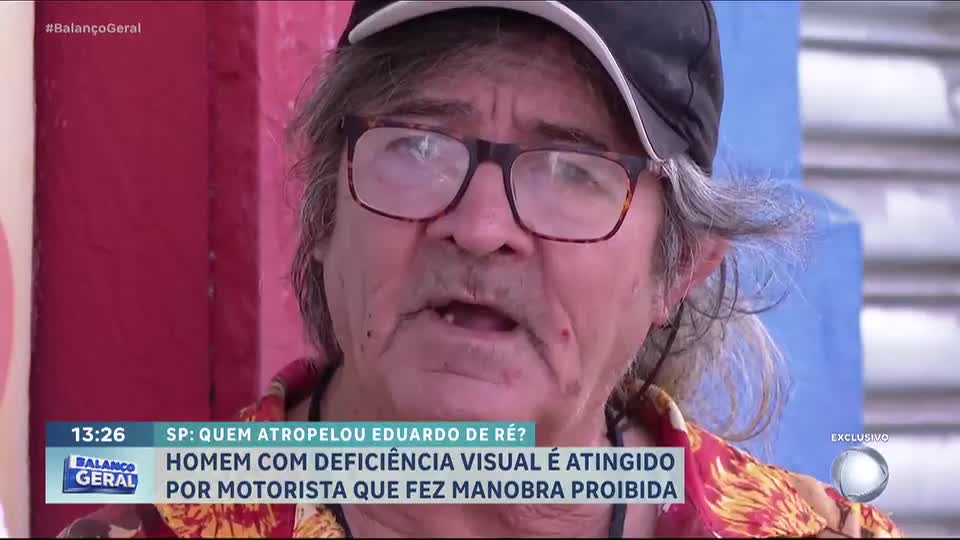 Homem com deficiência visual é atropelado por motorista durante manobra proibida em São Paulo