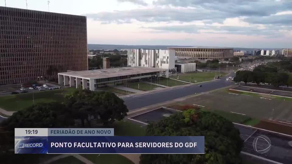 Servidores do DF terão ponto facultativo no dia 2 de janeiro