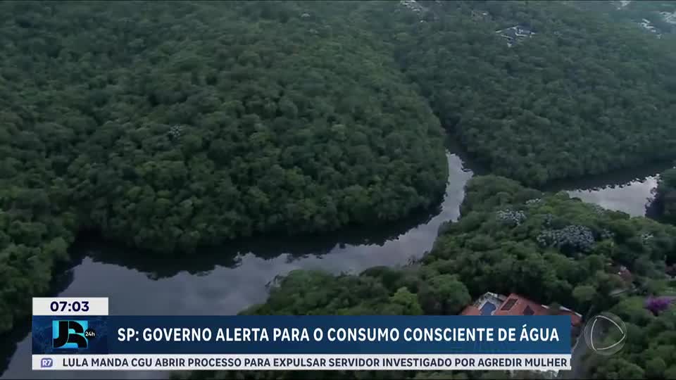 Governo de SP alerta para o consumo consciente de água