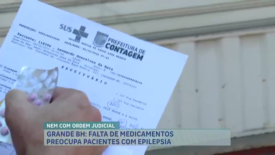 Falta de medicamentos preocupa pacientes com epilepsia na Grande BH