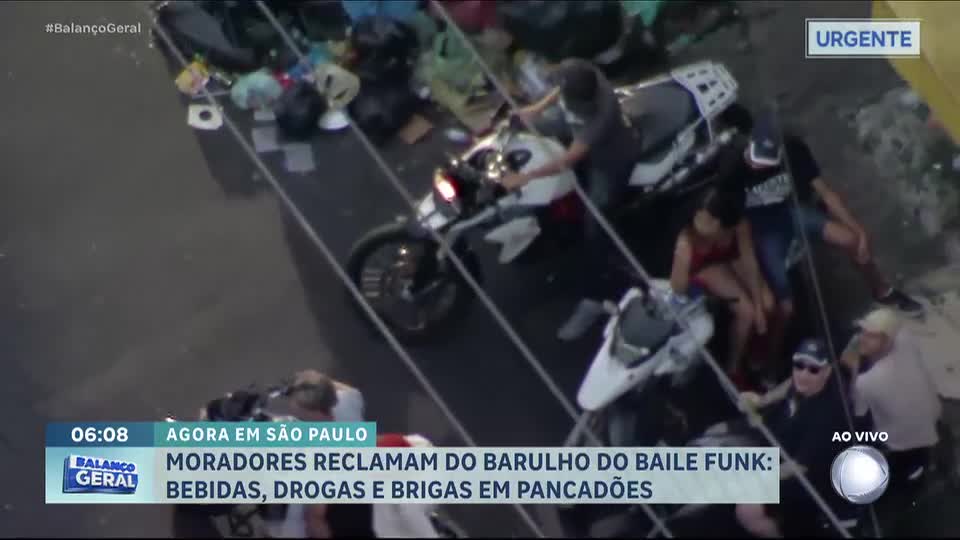 Moradores de Paraisópolis, zona sul de SP, reclamam de baile funk