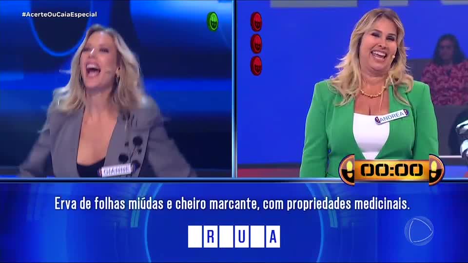 Andréa Sorvetão erra questão sobre plantas, e Gianne Albertoni assume a liderança do jogo