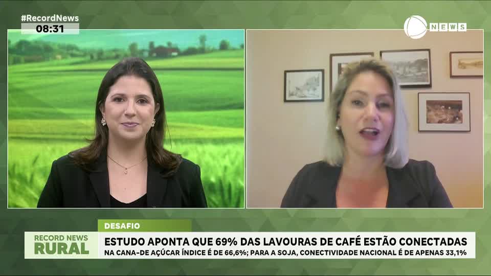 Estudo aponta que 69% das lavouras de café estão conectadas