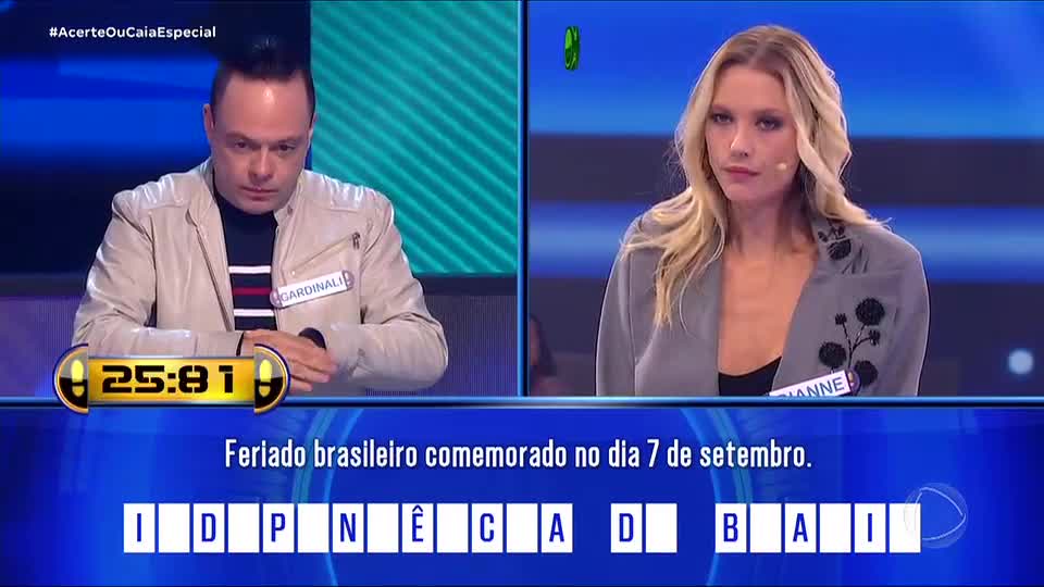 Gianne Albertoni enfrenta Gardinali em duelo com perguntas de história e cultura pop