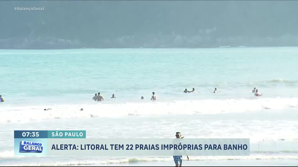 Praias do litoral paulista estão impróprias para banho, saiba quais