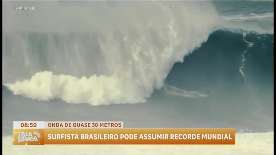 Brasileiro pode quebrar recorde mundial de maior onda já surfada no mundo