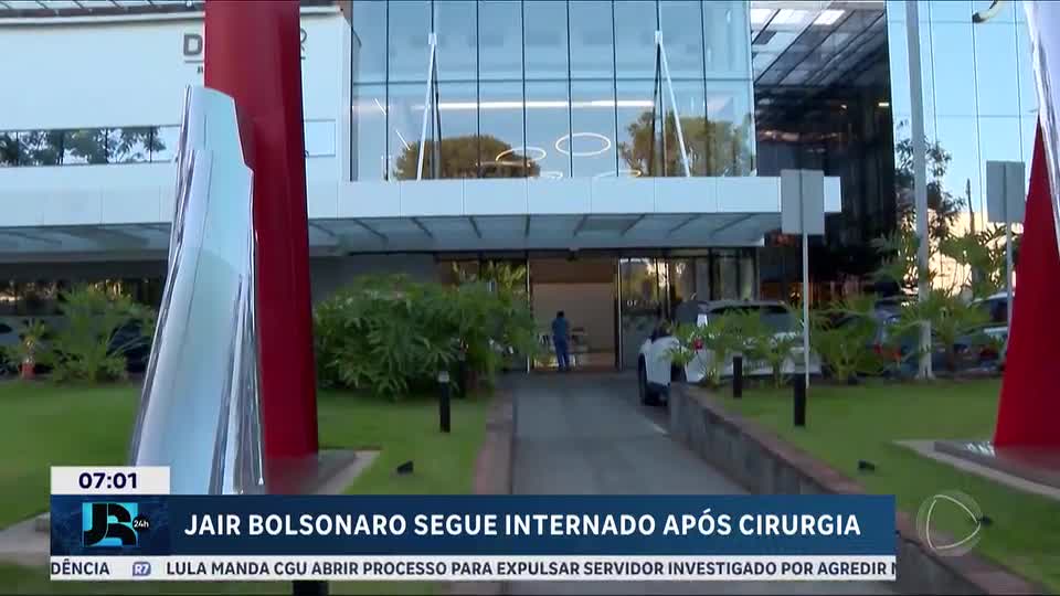 Após cirurgia, médicos avaliam se Bolsonaro deve passar por novo procedimento para tratar soluços