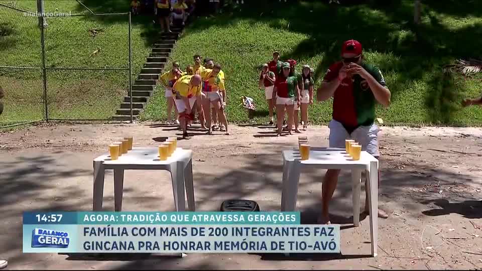 Família com mais de 200 integrantes faz gincana na região metropolitana de SP
