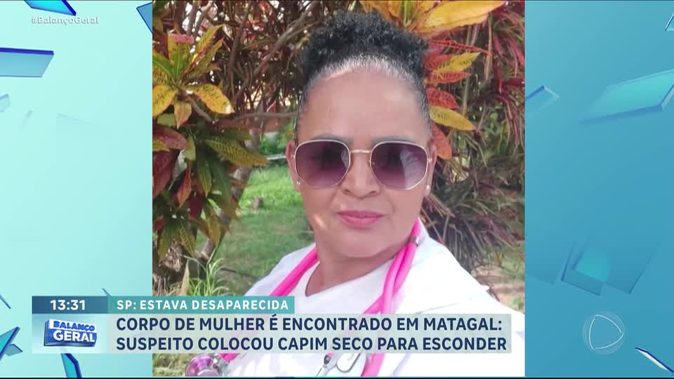 Corpo de mulher desaparecida é encontrado em área rural no interior de SP