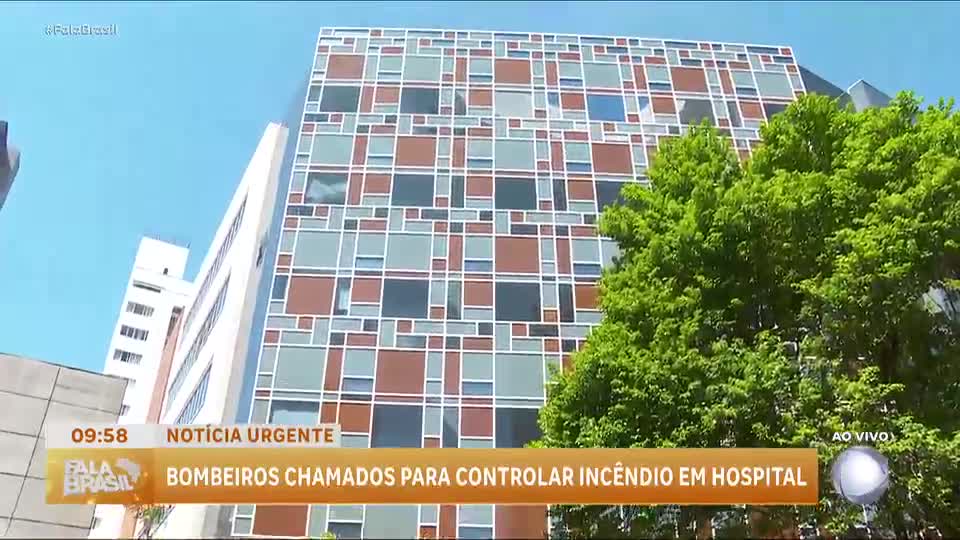 SP: Bombeiros são chamados para controlar incêndio em hospital