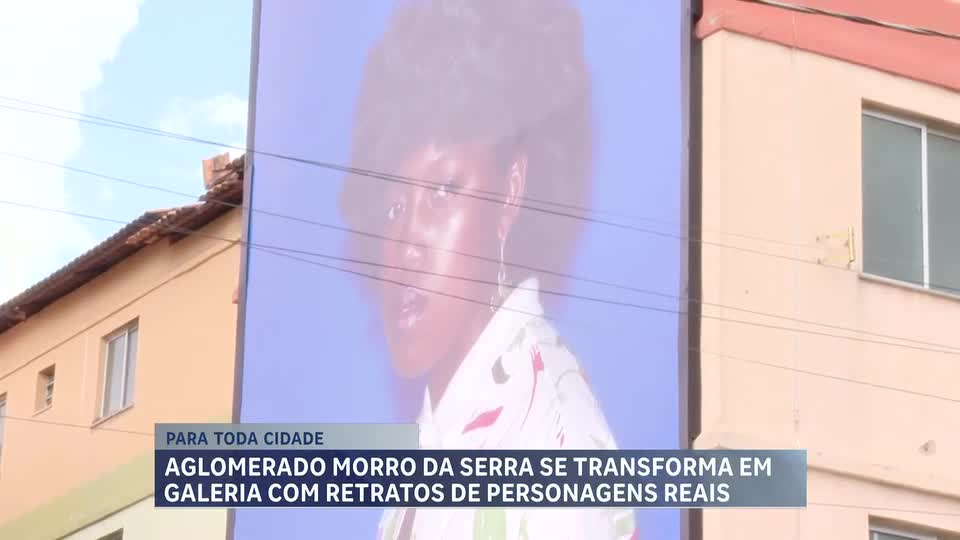 Exposição transforma aglomerado da Serra, em BH, em galeria a céu aberto