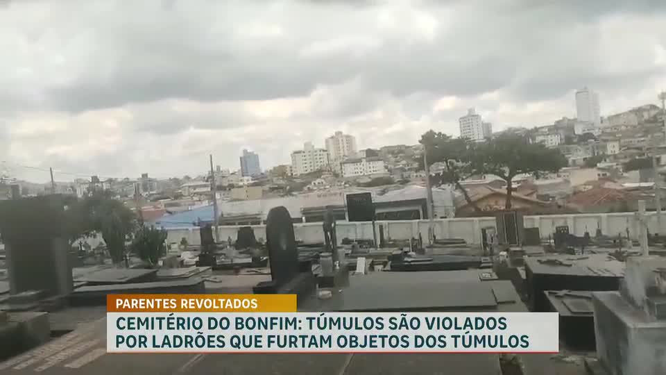 Cemitério do Bonfim registra casos de furto e vandalismo em túmulos em Belo Horizonte