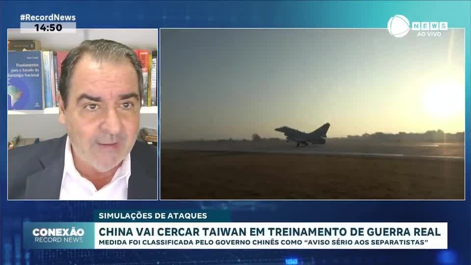 China vai cercar Taiwan em treinamento de guerra real com simulação de ataques