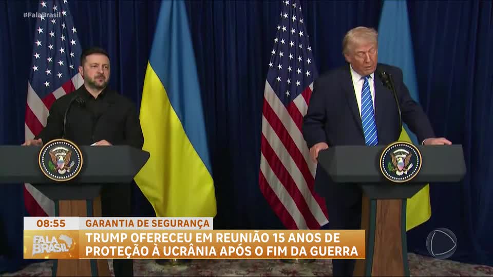 Zelensky diz que Trump ofereceu 15 anos de proteção à Ucrânia após o fim da guerra