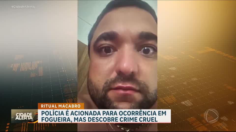 Ritual macabro: polícia flagra homem carbonizando corpo no DF