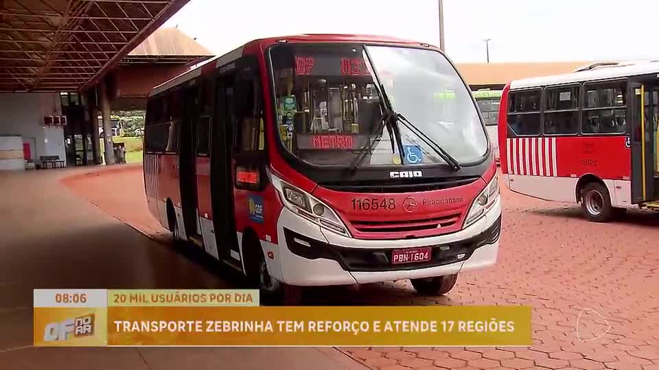 Ônibus zebrinha é expandido para 17 regiões no Distrito Federal