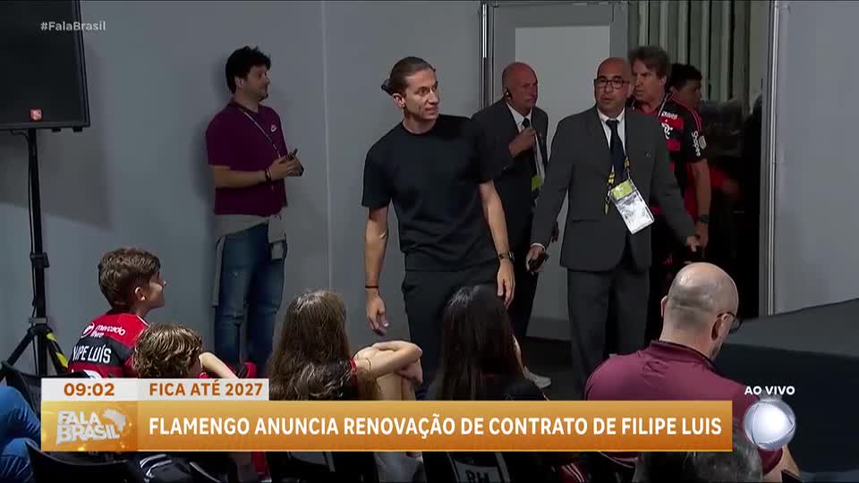 Flamengo renova contrato com técnico Filipe Luís até o fim de 2027