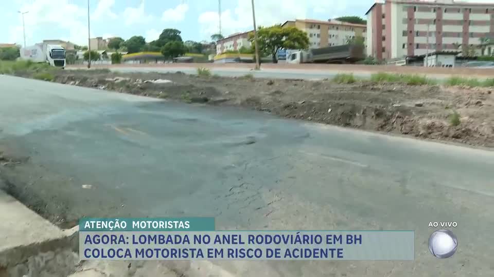 Lombada no Anel Rodoviário coloca motoristas de BH em risco