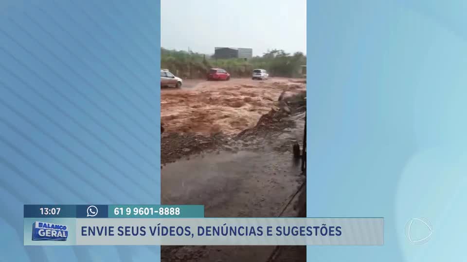Chuvas expõem falta de infraestrutura e deixam motoristas ilhados no DF