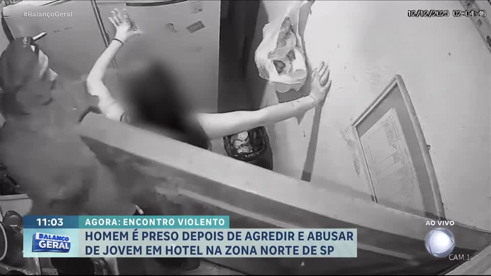 Homem é preso após agredir e ameaçar mulher em hotel de São Paulo