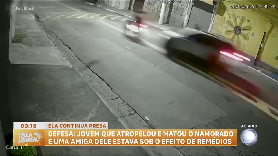 Defesa diz que jovem que atropelou e matou namorado e amiga dele estava sob efeito de remédios