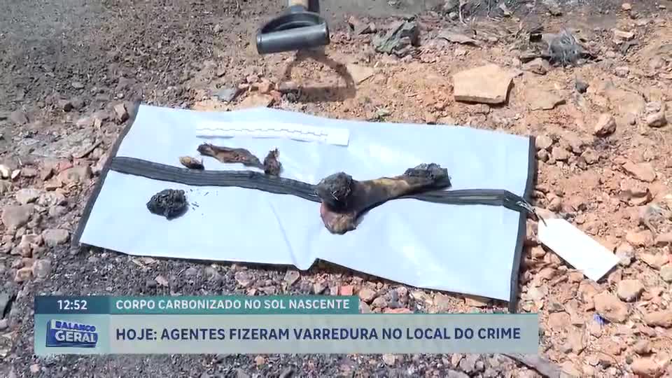 Polícia faz nova perícia em área onde corpo carbonizado foi encontrado no Sol Nascente (DF)