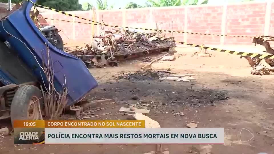 Polícia volta a lote no Sol Nascente (DF) e investiga possível cemitério clandestino